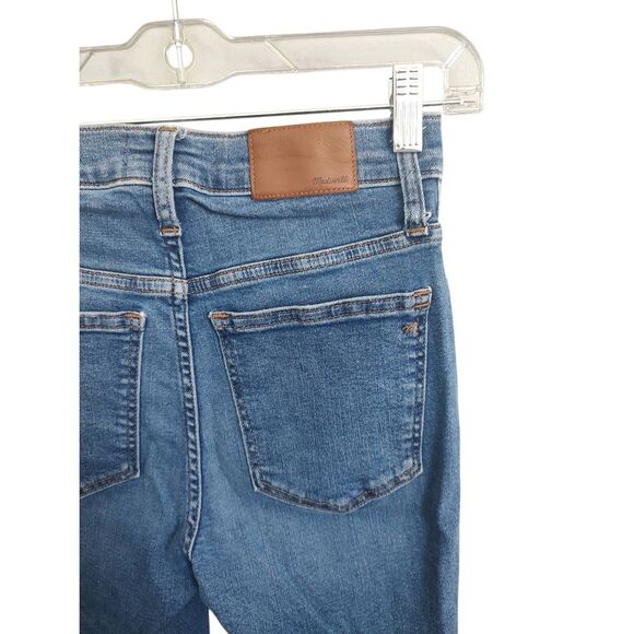 Madewell Women’s Size 26 Petite 10” High Rise Skinny Jeans Button Fly Blue - Picture 4 of 9